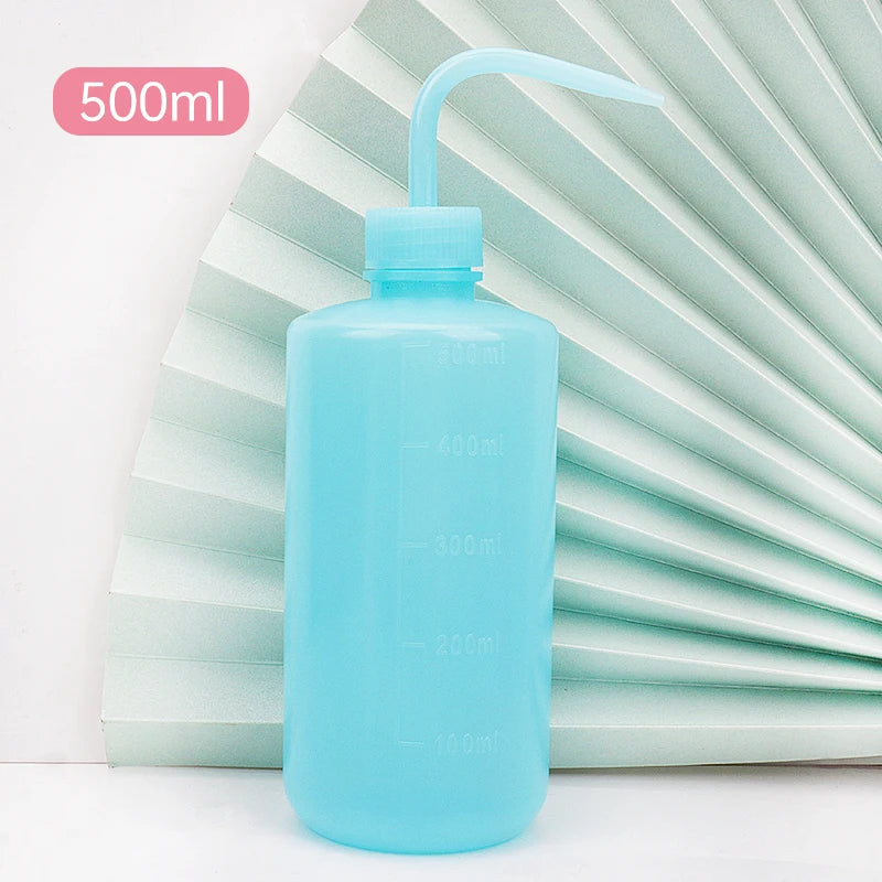 250/500ml Eyelash Clean Washing Bottle Curved Spout Blow Wash Makeup Remover Bottle Eyebrow Lifting Tool Lash Extension Supplies