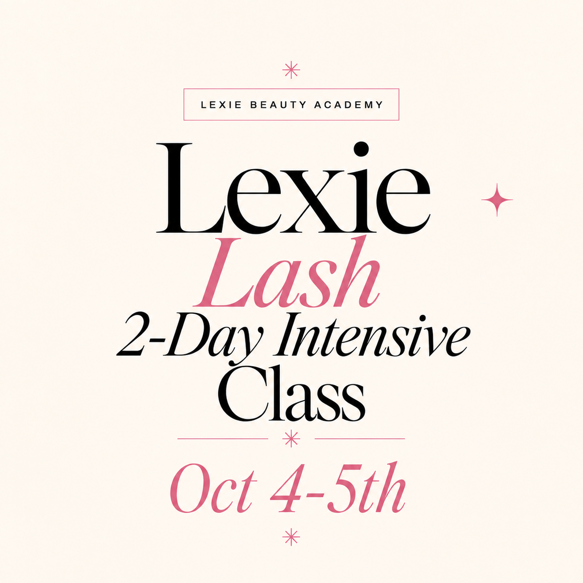 Lexie Lash 2-Day Lash Intensive Virtual Training