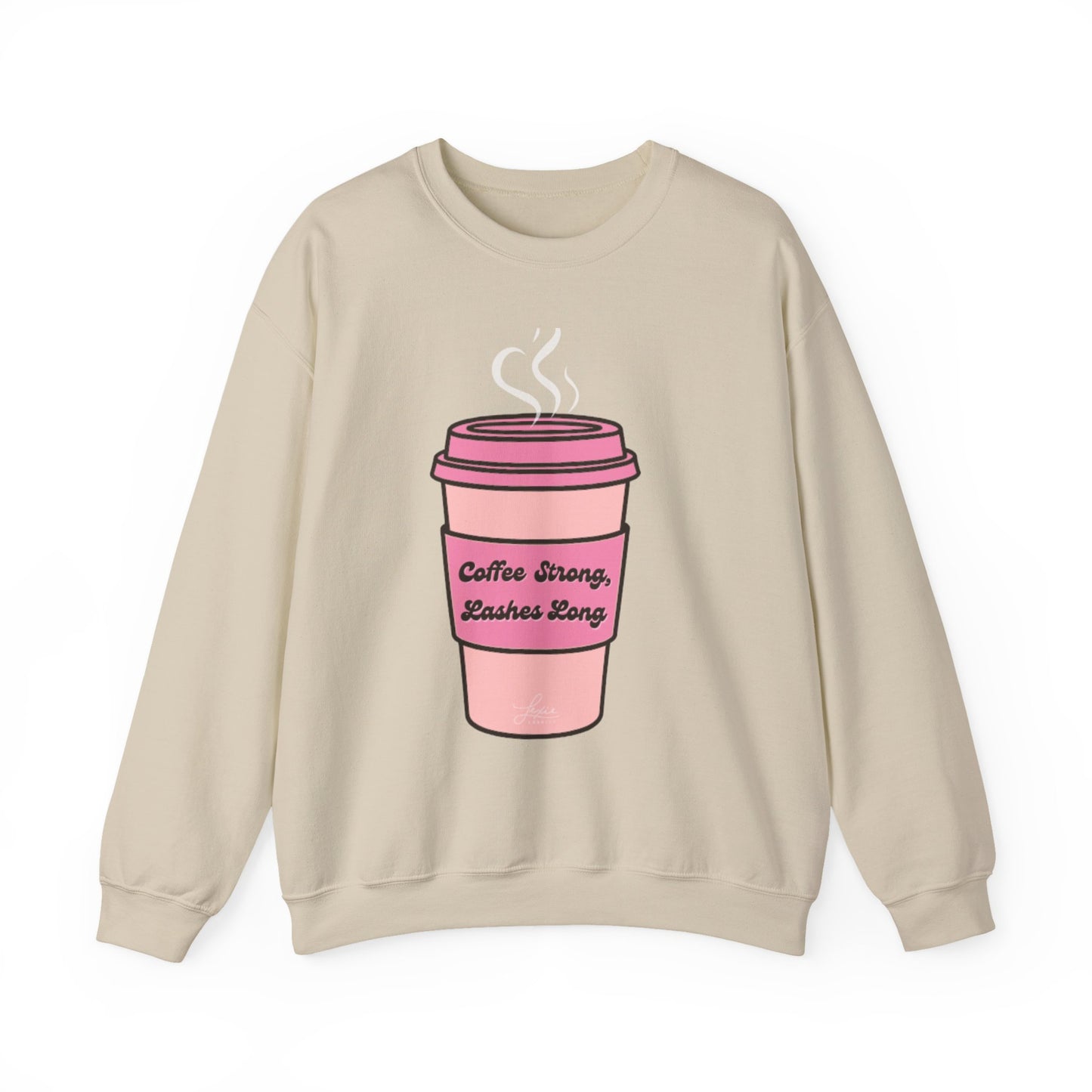 "Coffee Strong, Lashes Long" Sweatshirt