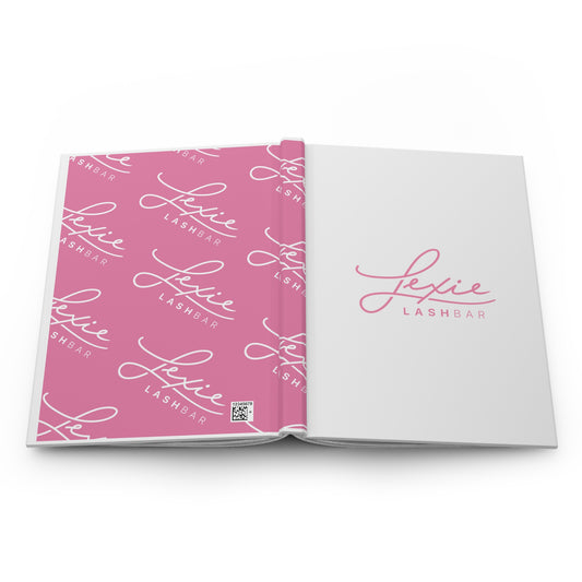 Hardcover Journal — Pink Lexie Logo Notebook