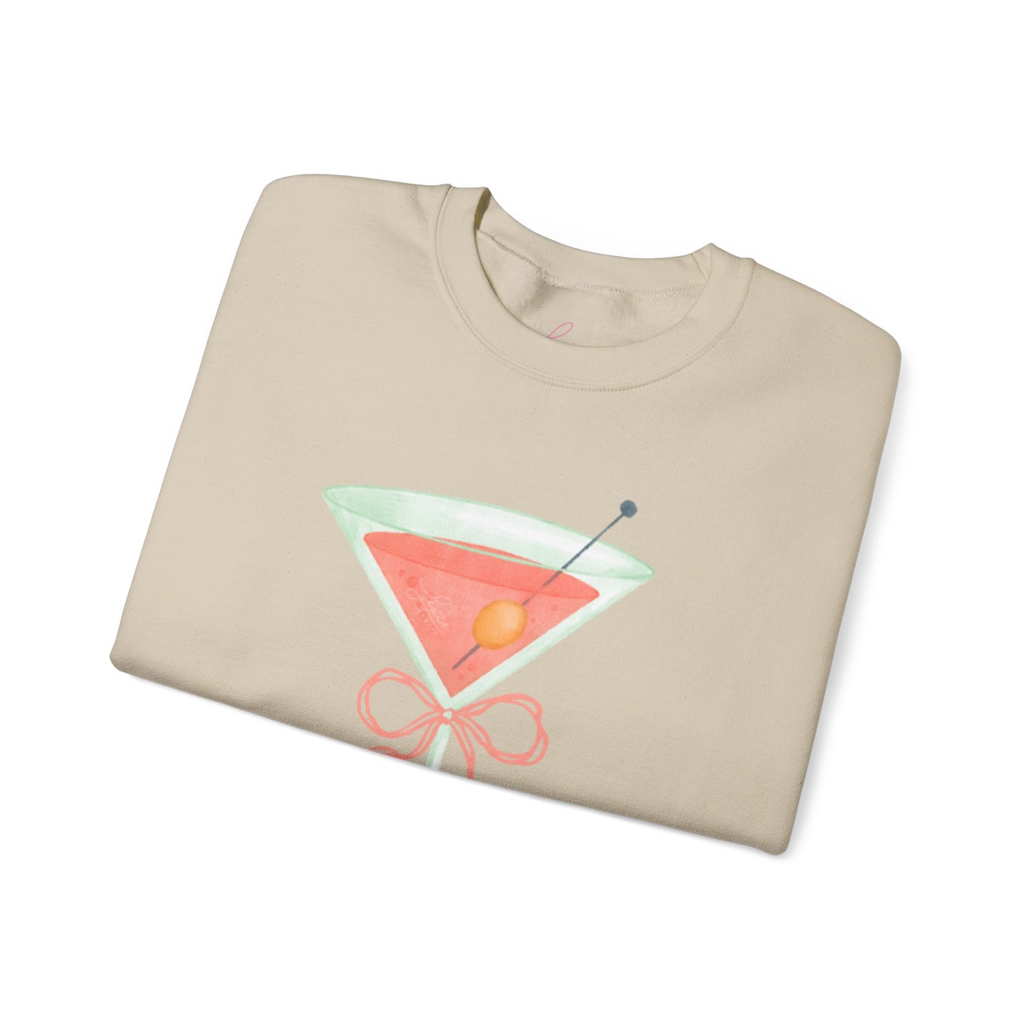 Cocktail Sweatshirt – 'Lash-a-holic' - Graphic Crewneck