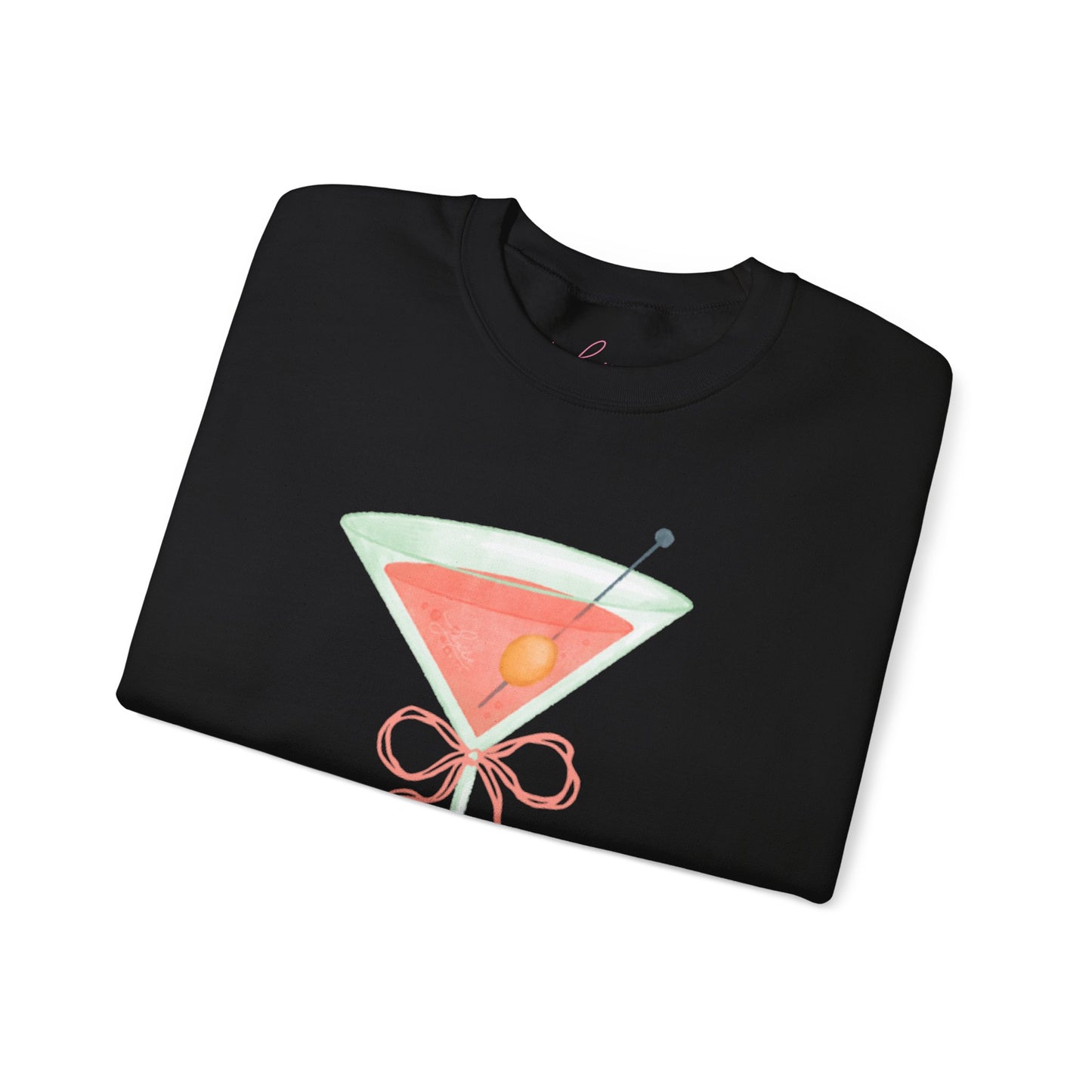 Cocktail Sweatshirt – 'Lash-a-holic' - Graphic Crewneck