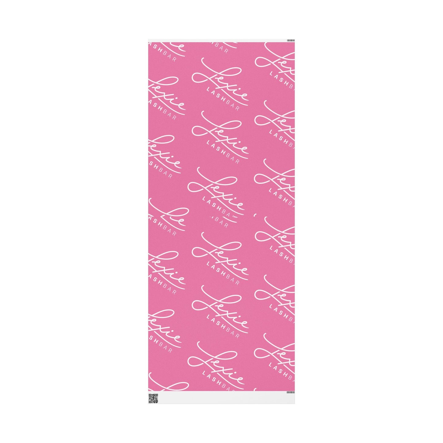 Personalized Pink Logo Wrapping Paper — Custom Name Script Gift Wrap Roll