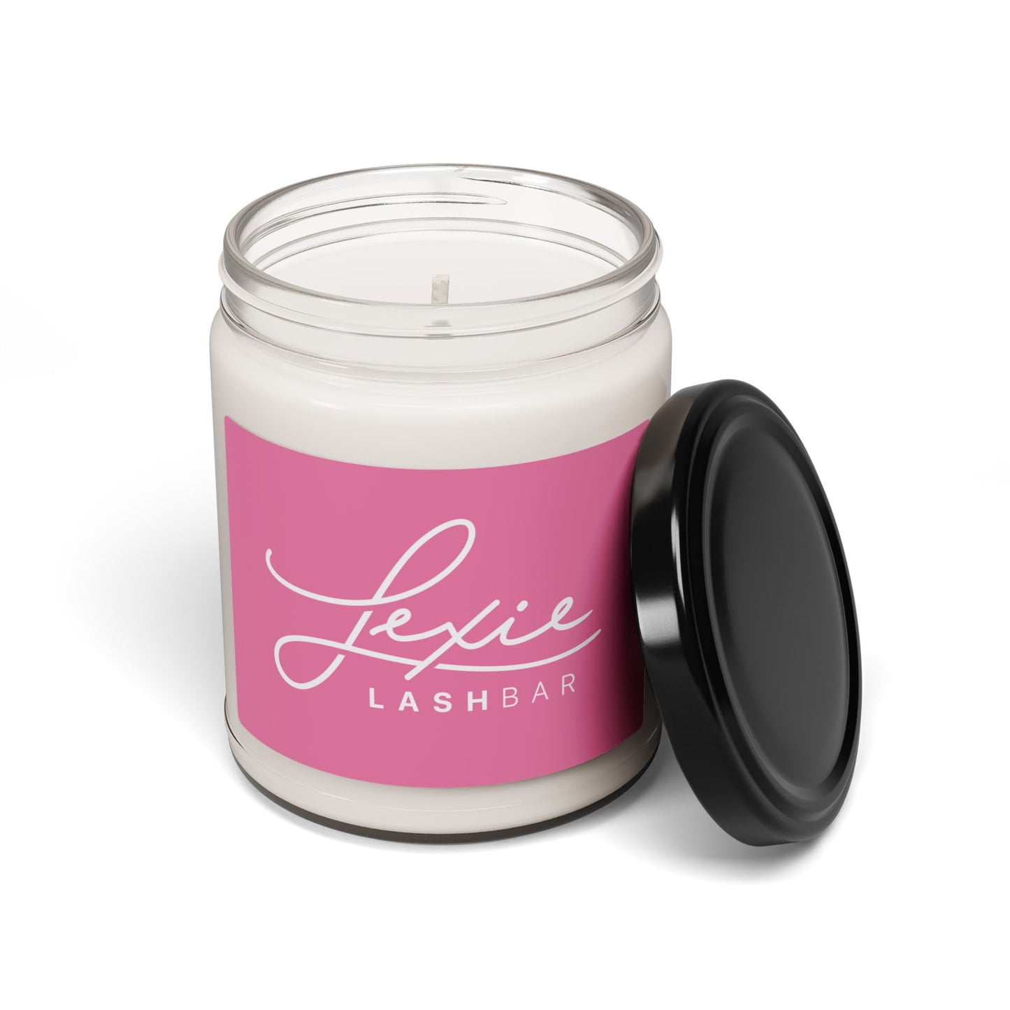 Lexie Logo Scented Soy Candle — 9oz Pink Logo Candle