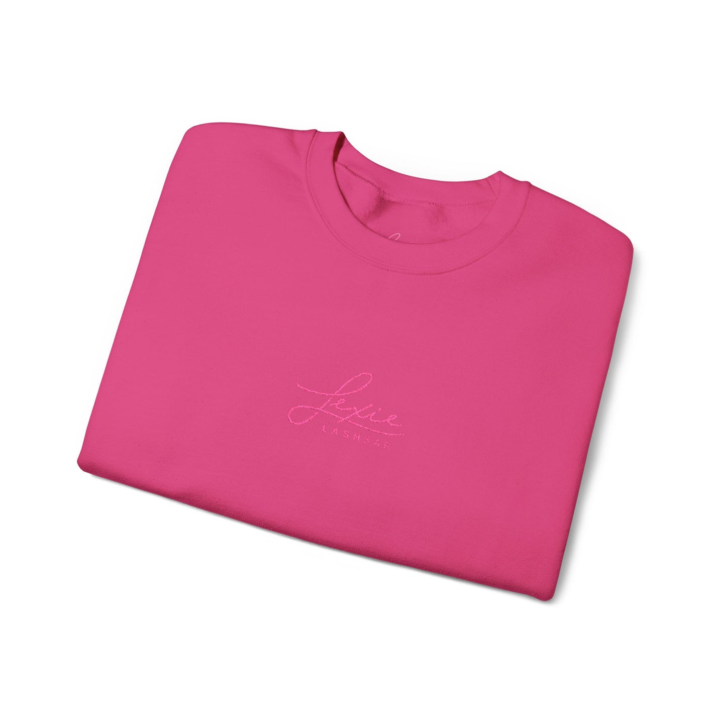 Lexie Logo Crewneck Sweatshirt — Cute Pink Script Graphic Pullover