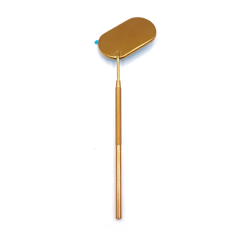 Eyelash Extensions Checking Mirror Heart Shape Stainless Steel Multifunction Lashes Mirror Beauty Makeup Supplies