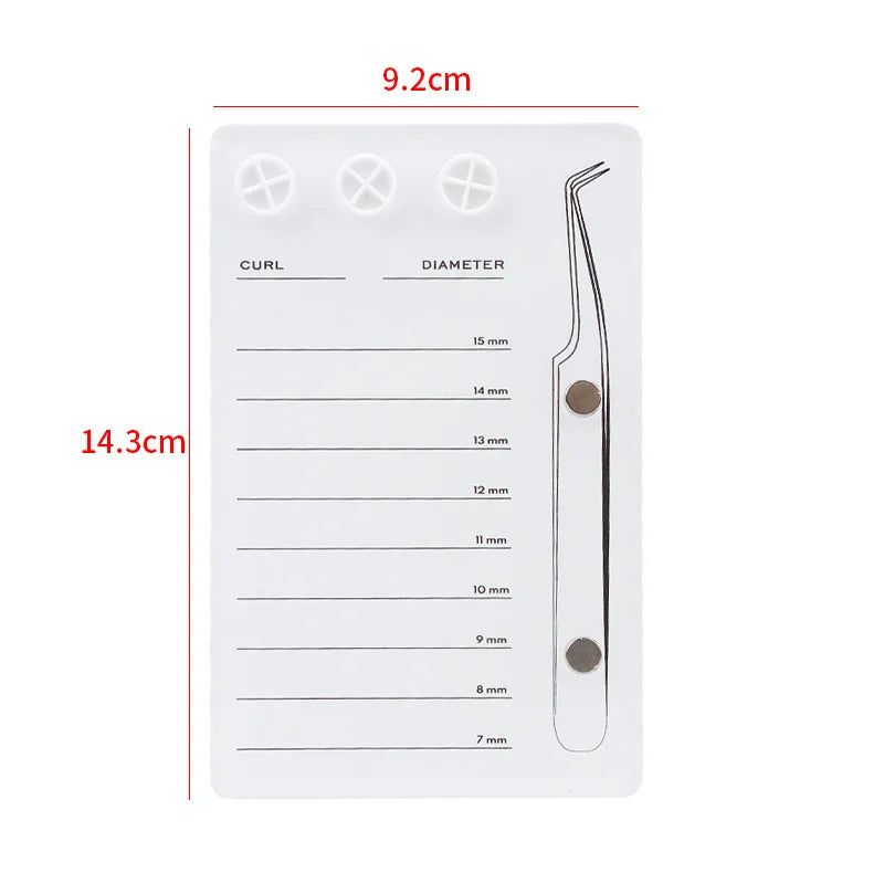 Professional Acrylic Lash Holder with Magnetic Suction – False Lash Tray & Lash Scale Plate