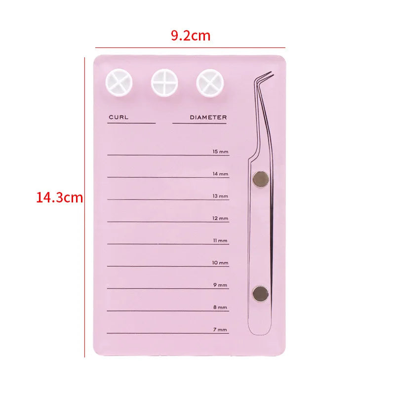 Professional Acrylic Lash Holder with Magnetic Suction – False Lash Tray & Lash Scale Plate