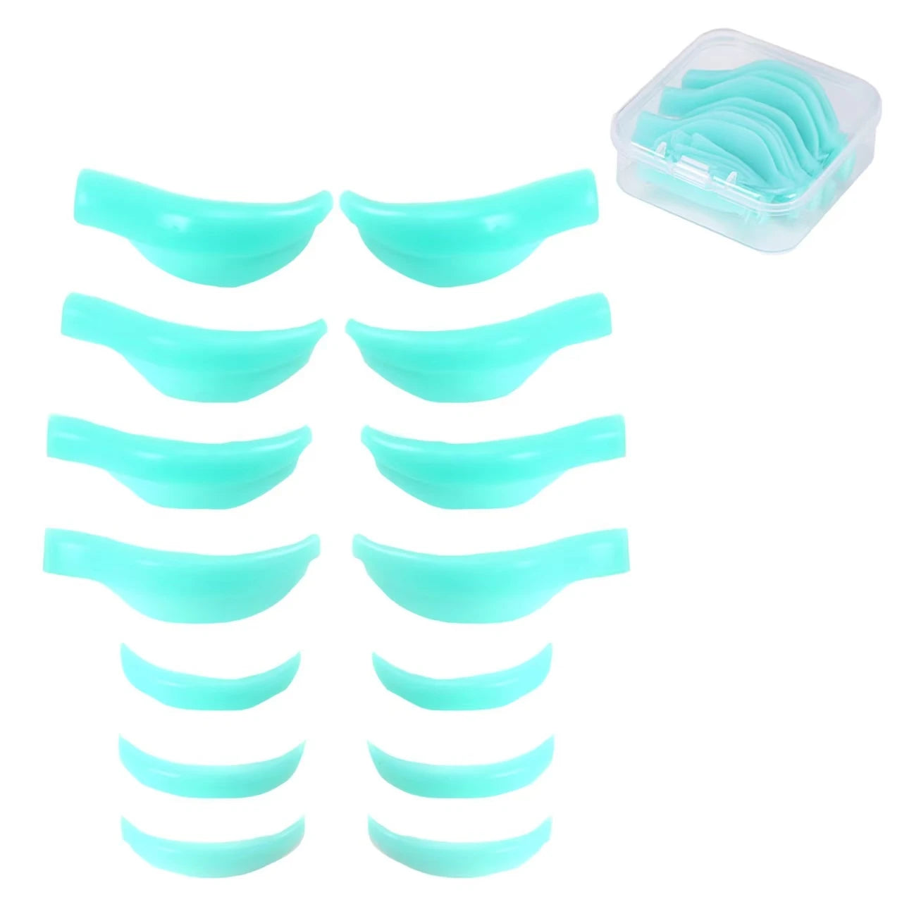 Professional Silicone Lash Lift Shields – 7 Pairs Reusable Eyelash Perming & Curling Pads