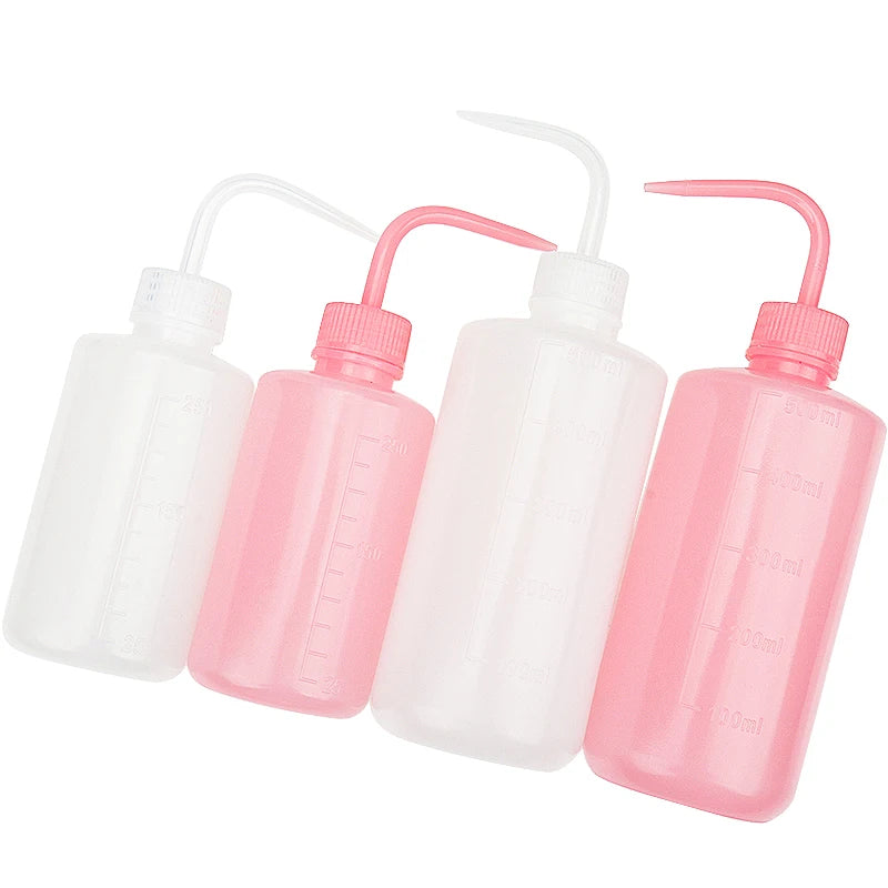 250/500ml Eyelash Clean Washing Bottle Curved Spout Blow Wash Makeup Remover Bottle Eyebrow Lifting Tool Lash Extension Supplies