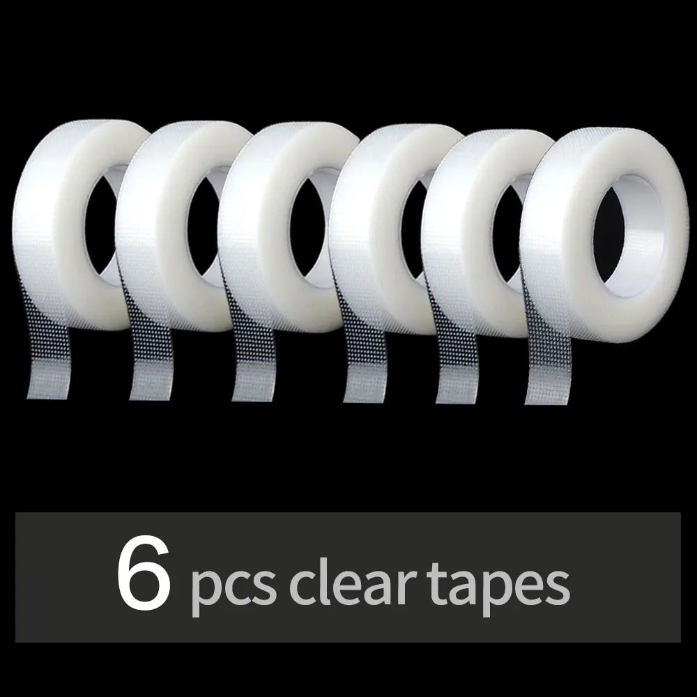 3/5/6 Rolls Eyelashes Extension PE Adhesive Tape Under Eye Patch Eye Tapes for Lashes Grafting Fake Eyelash Eyeliner Tapes