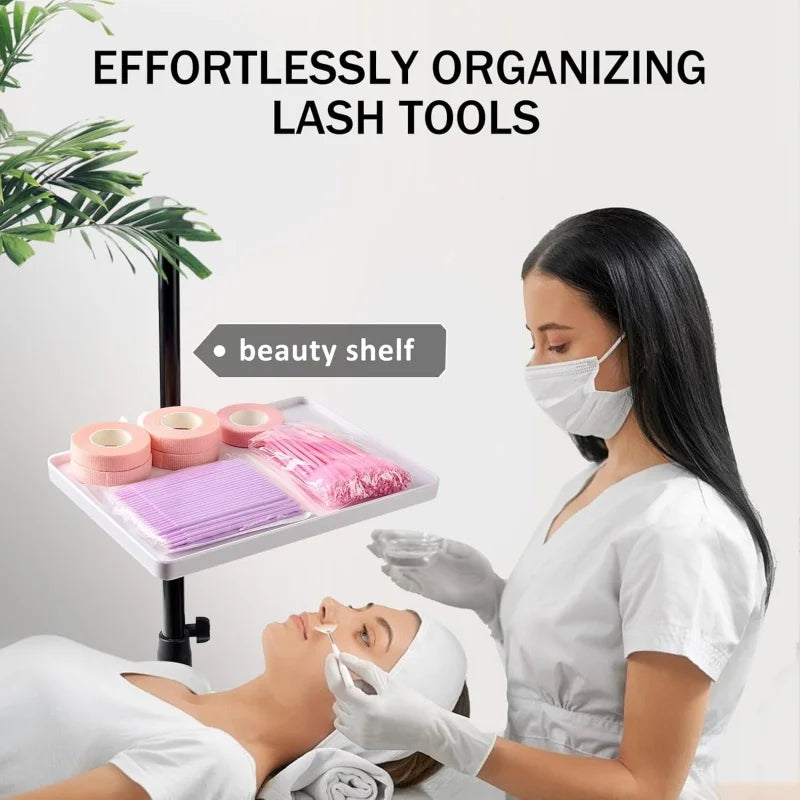 Adjustable Lash Extension Organizer Tray – Eyelash Tool Holder for Salon, Studio & Beauty Use