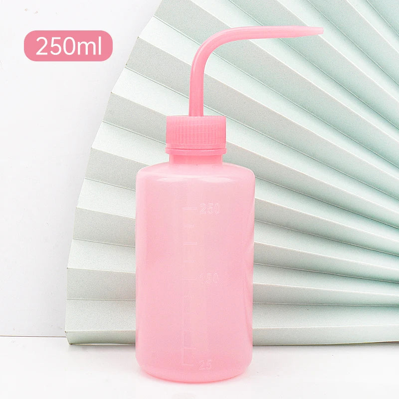 250/500ml Eyelash Clean Washing Bottle Curved Spout Blow Wash Makeup Remover Bottle Eyebrow Lifting Tool Lash Extension Supplies
