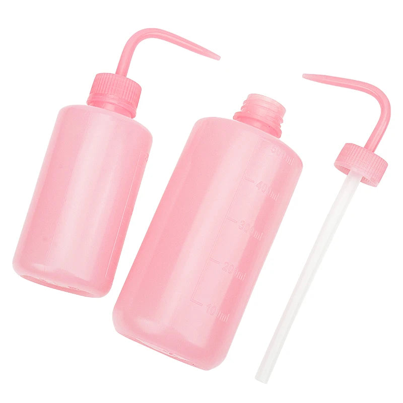 250/500ml Eyelash Clean Washing Bottle Curved Spout Blow Wash Makeup Remover Bottle Eyebrow Lifting Tool Lash Extension Supplies