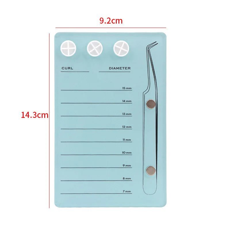 Professional Acrylic Lash Holder with Magnetic Suction – False Lash Tray & Lash Scale Plate