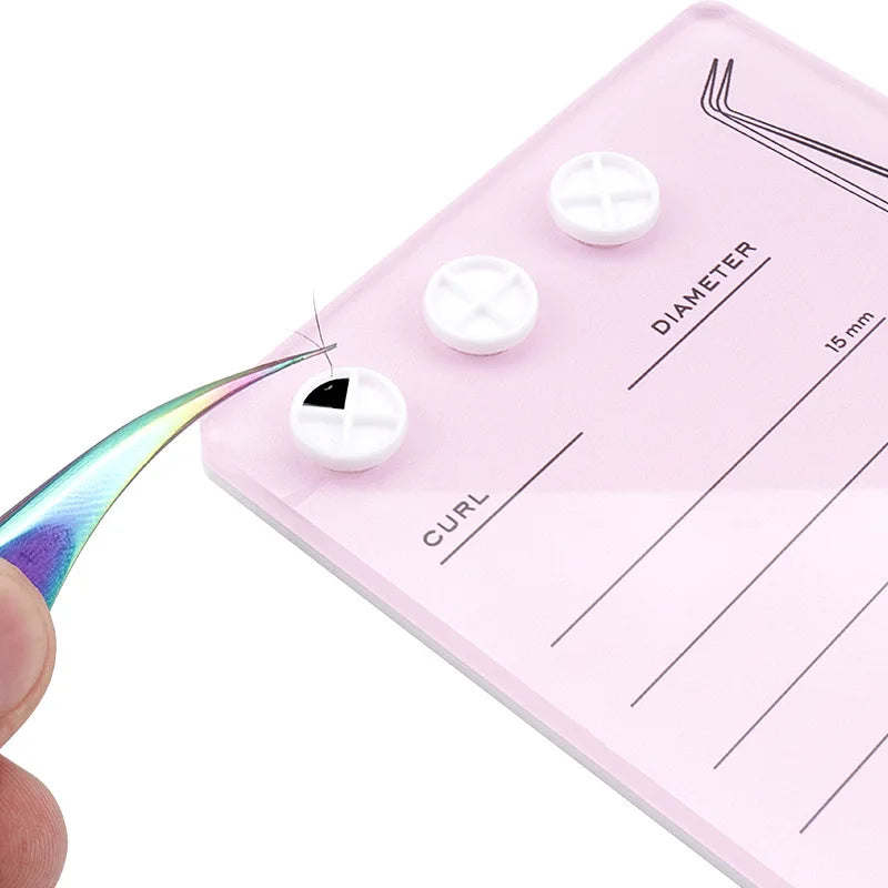 Professional Acrylic Lash Holder with Magnetic Suction – False Lash Tray & Lash Scale Plate