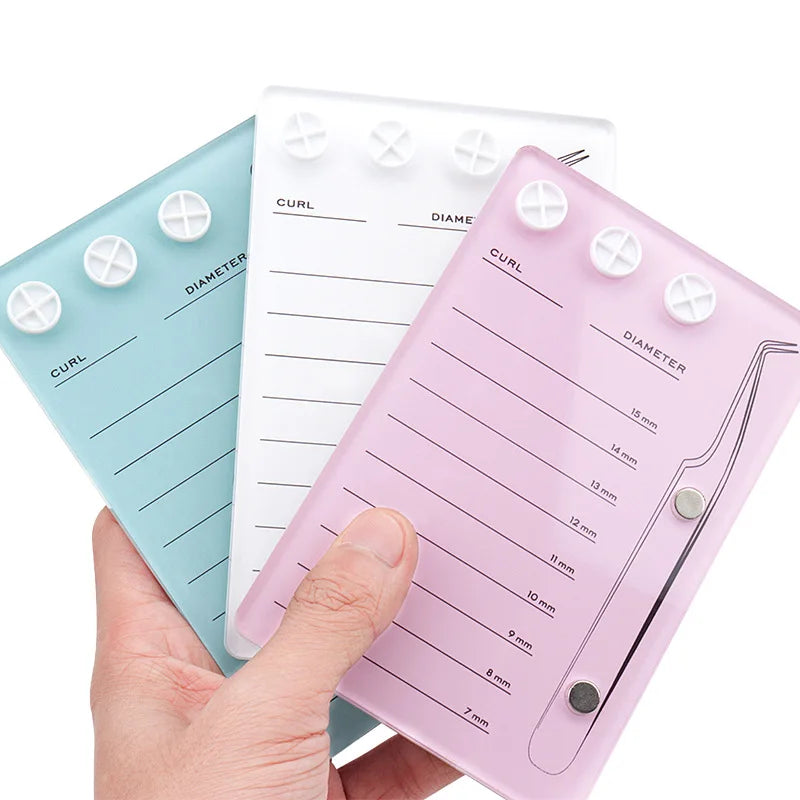 Professional Acrylic Lash Holder with Magnetic Suction – False Lash Tray & Lash Scale Plate