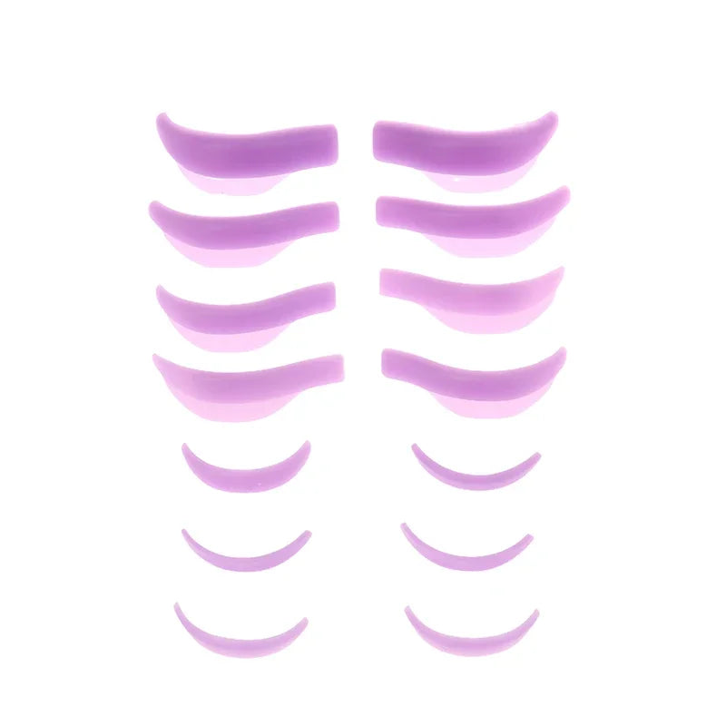 Professional Silicone Lash Lift Shields – 7 Pairs Reusable Eyelash Perming & Curling Pads