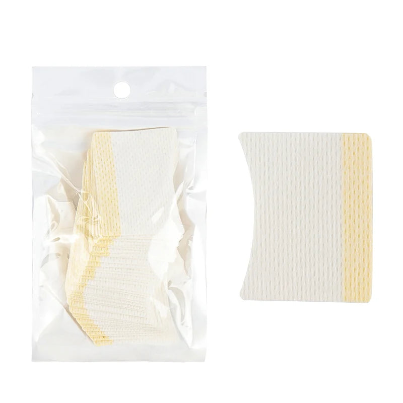 40pcs Eyelash Extension Remover Cotton Pad Lash Lifting Glue Bottle Mouth Prevent Clogging Wipes Paper Clean Napkin Makeup Tools