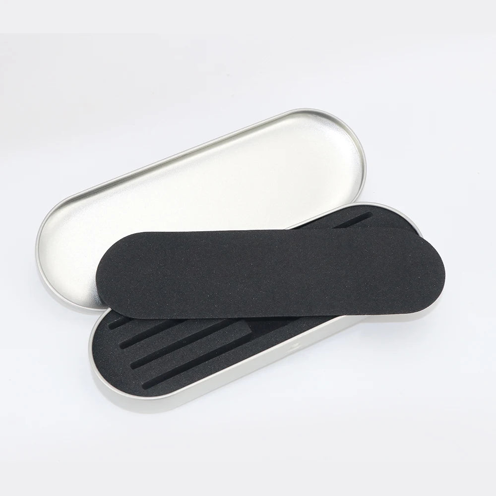 Eyelash Tweezers Storage Box – Exquisite Tinplate Protective Case for Lash Extension & Makeup Tools