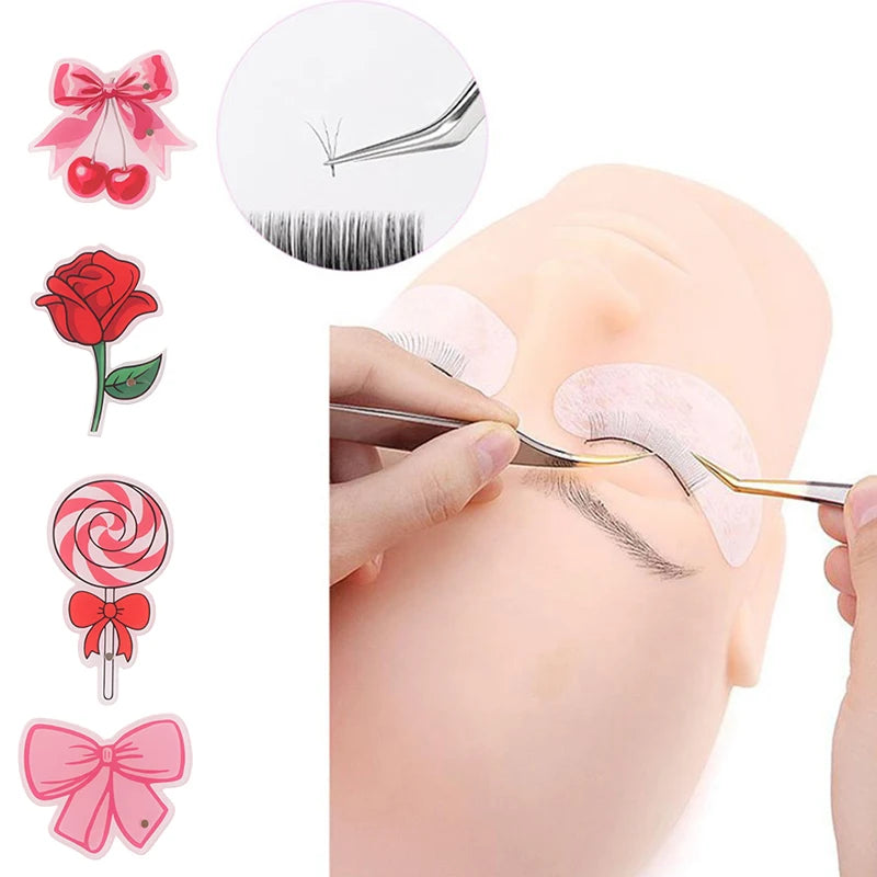 Magnetic Suction Lash Display Board in Pink Acrylic – False Eyelash Palette & Rose Lipstick Holder