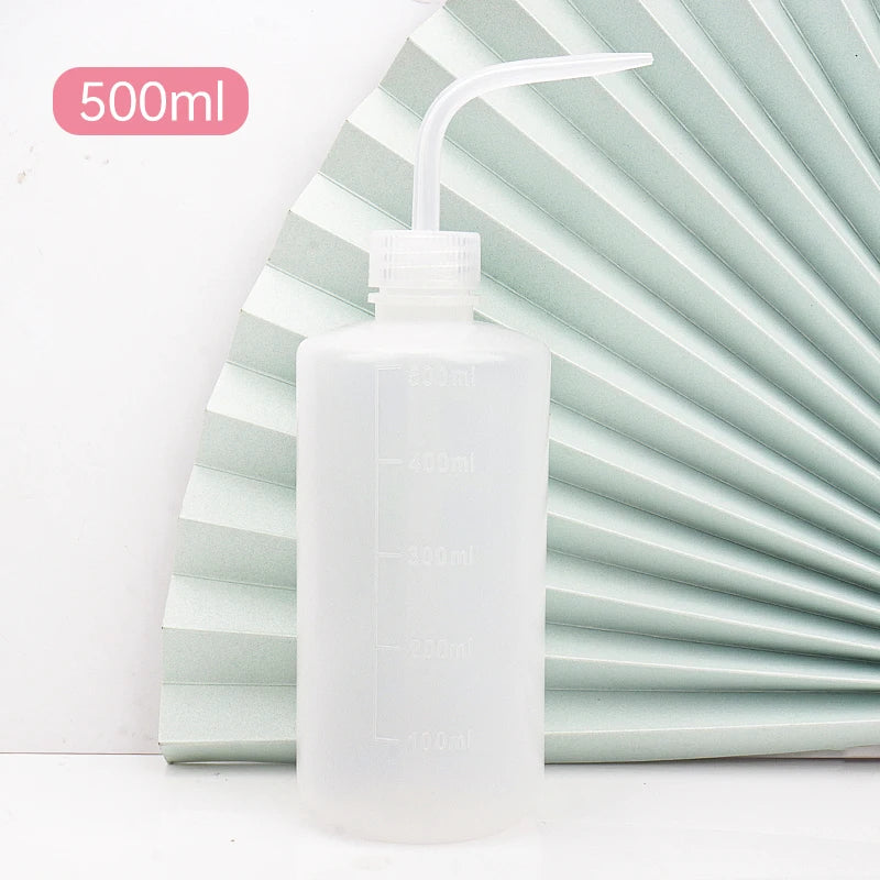 250/500ml Eyelash Clean Washing Bottle Curved Spout Blow Wash Makeup Remover Bottle Eyebrow Lifting Tool Lash Extension Supplies