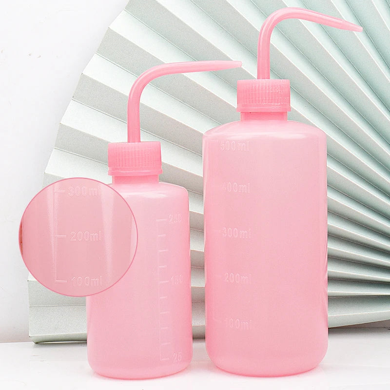 250/500ml Eyelash Clean Washing Bottle Curved Spout Blow Wash Makeup Remover Bottle Eyebrow Lifting Tool Lash Extension Supplies