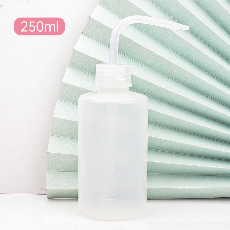 250/500ml Eyelash Clean Washing Bottle Curved Spout Blow Wash Makeup Remover Bottle Eyebrow Lifting Tool Lash Extension Supplies