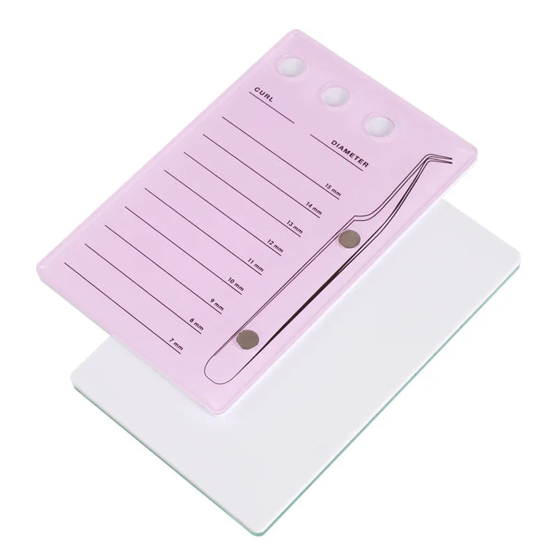 Professional Acrylic Lash Holder with Magnetic Suction – False Lash Tray & Lash Scale Plate
