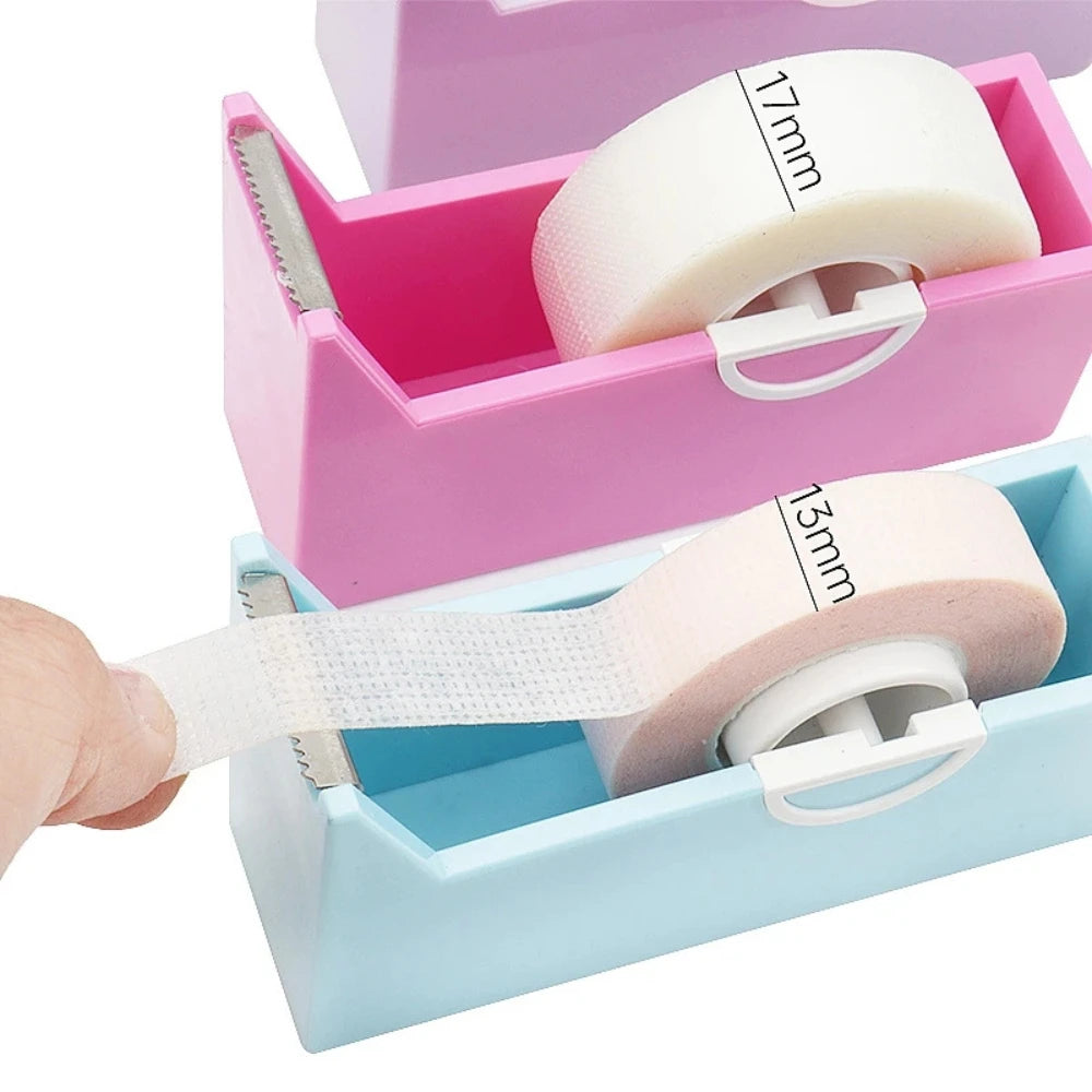 Eyelash Extension Tape Cutter Lash Adhesive Tape Split Tools Plastic Rotating Cutting Makeup Lash Extension Supplies Tape Cutter